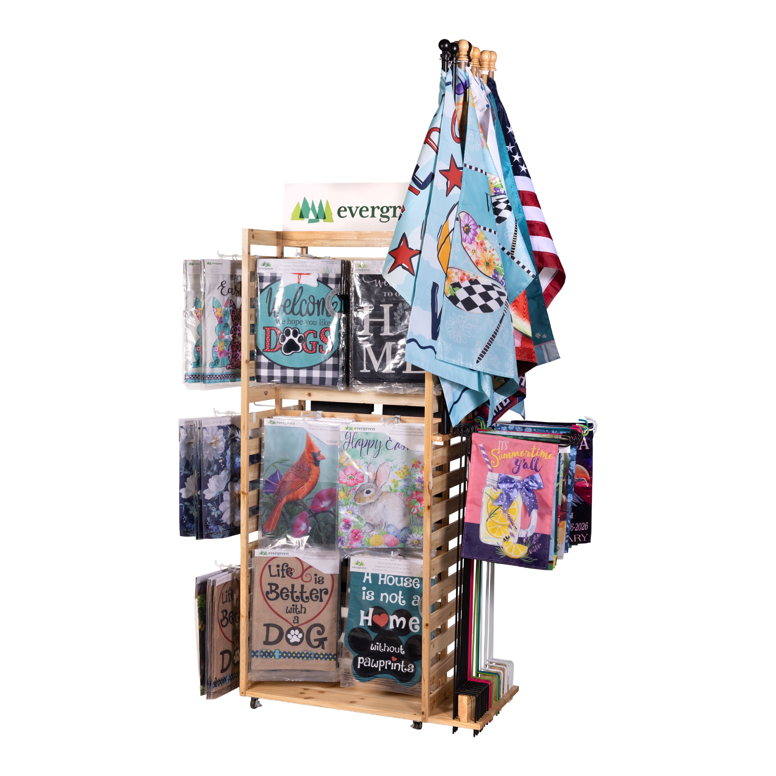 Flag and Mailbox Cover Wooden Display – Evergreen Enterprises ...